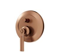 Steinberg Série 350 robinetterie de douche pour baignoire, set de montage final, 2 consommateurs, avec inverseur, 35021033BC, Couleur: cuivre brossé