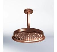 Steinberg Série 350 Set de douche de tête, rond. Bras de douche, montage au plafond, 0, 3501580BC, Couleur: cuivre brossé