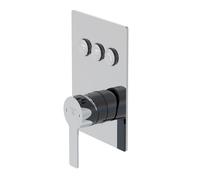 Steinberg Série 390 Mitigeur de douche/bain, 3/4, avec Pushtronic, 3 consommateurs , 39022313, Coloris: chrome - 39022313
