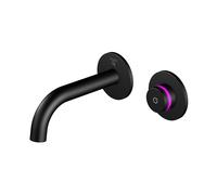 Steinberg Série 390 robinetterie de lavabo, iflow, entièrement électronique, encastré, portée 169mm, 3901810S, Couleur: noir mat