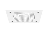 Steinberg Série 390 Sensual Rain Panneau de pluie, éclairage LED, set complet, 3 jets, Easy-Clean, 600x800mm, 3906832, Couleur: Acier inoxydable poli