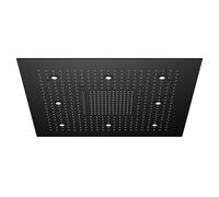 Steinberg Série 390 Sensual Rain Panneau de pluie, éclairage LED, set complet, 3 jets, Easy-Clean, 800x800mm, 3906680S, Couleur: noir mat