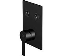 Steinberg SÃ©rie 390 Mitigeur de douche/bain, mitigeur monocommande, 2 consommateurs, 39022213, Coloris: Noir Mat - 39022213S