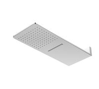 Steinberg Série 390 Wall Rain Douche de tête, raccordement direct au mur, Easy-Clean, fonction jet, 600x250mm, 3905662, Couleur: Acier inoxydable poli