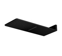Steinberg Série 390 Wall Rain Douche de tête, raccordement direct au mur, Easy-Clean, fonction jet, 600x250mm, 3905662S, Couleur: noir mat
