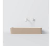 Steinberg Série 440 lavabo à poser, anguleux, sans trop-plein, 590x195x120mm, SOLIDSurface, 440714001, Couleur: Cognac