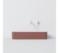 Steinberg Série 440 lavabo à poser, anguleux, sans trop-plein, 590x195x120mm, SOLIDSurface, 440714015, Couleur: Bordeaux