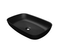 Steinberg Serie 440 - Aufsatzschale eckig Mineo Stone ohne HL ohne Überlauf 600 mmx400mm matt black