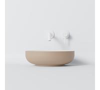 Steinberg Série 440 lavabo à poser, rond, sans trop-plein, 400x400x120mm, SOLIDSurface, 440612001, Couleur: Cognac