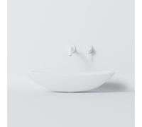 Steinberg Série 440 lavabo à poser, sans trop-plein, 600x380x150mm, SOLIDSurface, 4407610W