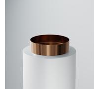 Steinberg Série 442 lavabo à poser, rond, 400x400x110mm, inox, sans trou pour robinet, sans trop-plein, 4426020RG, Couleur: Or rose
