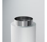 Steinberg Série 442 lavabo à poser, rond, 400x400x110mm, inox, sans trou pour robinet, sans trop-plein, 4426020BS, Couleur: acier inoxydable brossé