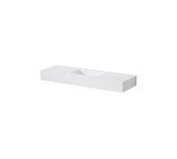 Steinberg Série 444 lavabo mural, 1000x400x130mm, SOLIDSurface, 1 trou pour robinet, sans trop-plein, 4447030W