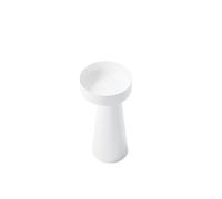 Steinberg Série 445 Lavabo au sol, rond, 400x400x870mm, SOLIDSurface, sans trou pour robinet, sans trop-plein, blanc mat, 4456500W