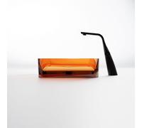 Steinberg Série 489 lavabo à poser, rectangulaire, en polyrésine, avec bouchon de vidage, 550x360x140mm, 489701031, Couleur: Ambre