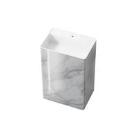 Steinberg Série 540 Lavabo au sol, rectangulaire, avec trou pour robinetterie, avec trop-plein, 600x420x900mm, 540712152, Couleur: Marbre clair