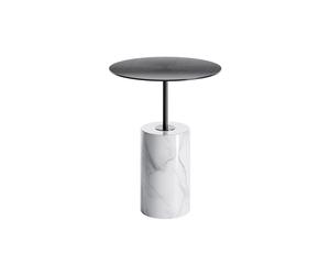 Steinberg Série 541 Table d'appoint, avec socle en marbre, ronde, 400x400x525mm, SOLIDSurface, 541710052GM, Couleur: Gunmetal