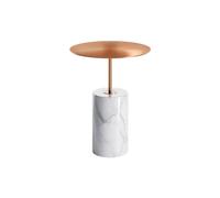 Steinberg Série 541 Table d'appoint, avec socle en marbre, ronde, 400x400x525mm, SOLIDSurface, 541710052RG, Couleur: Or rose