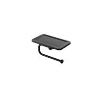 Steinberg Série 550 Porte-rouleau de papier, sans couvercle, avec tablette, 5502820S, Couleur: noir mat
