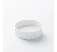 Steinberg Série 740 lavabo à poser, rond, sans trop-plein, 400x400x120mm, SOLIDSurface, 7406010W, Couleur: Blanc mat