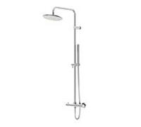 Steinberg Serie 390 Ensemble de douche Sensual Rain 3902721 avec mitigeur thermostatique, douche à effet pluie, douchette à main, chromé