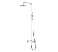 Steinberg Série 250 SystÚme de douche, avec robinetterie thermostatique, Easy Clean, 2502721, Coloris: chrome - 2502721