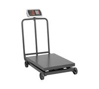 Steinberg Systems Balance plateforme - 600 kg / 0,1 kg - 60 x 50 cm - à roulettes - LED SBS-PF-600/100W