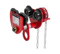 Steinberg Systems Chariot pour palan - 1 000 kg - Largeur de fer de 77 - 133 mm - Avec chaîne SBS-RT-1000