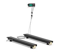 Steinberg Systems Lot de 2 barres de pesée numériques - 5000 kg/1 kg - 100 x 10 cm - Mode de pesée pour animaux - Arrêt automatique LCD avec rétroéclairage - Balance industrielle