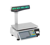 Steinberg Systems SBS-EBS-101 Balance de contrôle 30 kg / 15 g avec calcul de prix, étiquettes et écran LCD - Balance industrielle Trieuse pondérale Balance étiqueteuse