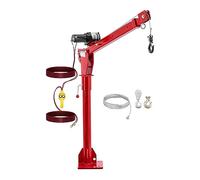 Steinberg Systems SBS-PTC-500 Grue de chargement avec treuil de 12 V 800 kg 360° grue pick-up avec treuil électrique grue treuil