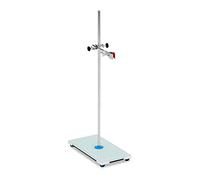 Steinberg Systems Support De Laboratoire Universel Statif Matériel Verrerie Fournitures Scientifiques Chimie SBS-LS-400 (Tige 630 mm, Pince 193 mm, Socle En Verre De 30 x 15 cm, Tige Acier)