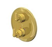 Steinberg série 350 robinetterie de douche/bain, set de montage final, thermostat encastré, 2 consommateurs, 3, 35041333BG, Couleur: Or brossÃ©