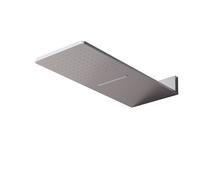 Steinberg Wall Rain Douche de tête, raccordement direct au mur, Easy-Clean, fonction de jet, 600x250mm, 3905662BGM, Couleur: Brushed Gun Metal