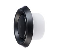 Steinberg14 Anthracite 100mm Diffuseur/Grille D'aération - Valve à Disque Réglable - Vanne à Disque en Plastique