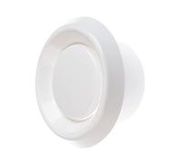 Steinberg14 Blanc 100mm Diffuseur/Grille D'aération - Valve à Disque Réglable - Vanne à Disque en Plastique