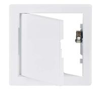 Steinberg14 Blanc 150x150mm Trappe D'inspection En Tôle D'acier Blanche Avec Bouton Poussoir