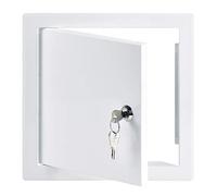 Steinberg14 Blanc 200x200mm Trappe D'inspection en Acier Galvanisé avec Serrure