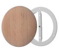 Steinberg14 Diffuseur en Bois pour Sauna - 160mm Valve d'air pour Mural - Grille d'Aération Ventilation Ronde de Plafond pour Conduit - Vanne Universelle d'Alimentation et d'Extraction