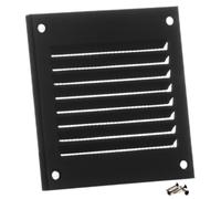 Steinberg14 Grille d'Aération Rectangulaire 100x100mm - Anthracite Grille de Ventilation en Métal - Registre d'évacuation d'air Avec Moustiquaire - Couvercle d'évent Interne pour Mur et Plafond