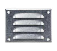 Steinberg14 Grille d'Aération Rectangulaire 140x105mm - Acier Galvanisé Grille de Ventilation en Métal - Registre d'évacuation d'air Avec Moustiquaire - Couvercle d'évent Interne pour Mur et Plafond