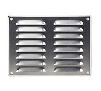 Steinberg14 Grille d'Aération Rectangulaire 260x190mm - Aluminium Grille de Ventilation en Métal - Registre d'évacuation d'air avec Moustiquaire - Couvercle d'évent Interne pour Mur et Plafond