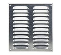 Steinberg14 Grille d'Aération Rectangulaire 260x280mm - Acier Galvanisé Grille de Ventilation en Métal - Registre d'évacuation d'air Avec Moustiquaire - Couvercle d'évent Interne pour Mur et Plafond