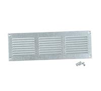 Steinberg14 Grille d'Aération Rectangulaire 300x100mm - Acier Galvanisé Grille de Ventilation en Métal - Registre d'évacuation d'air Avec Moustiquaire - Couvercle d'évent Interne pour Mur et Plafond