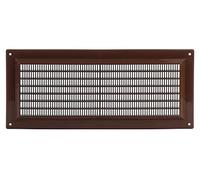 Steinberg14 Grille d'Aération Rectangulaire 300x130mm - Grille de Ventilation en Plastique Marron - Registre d'évacuation d'air - Couvercle d'évent Interne pour Mur et Plafond