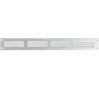 Steinberg14 Grille d'Aération Rectangulaire 400x50mm - Acier Galvanisé Grille de Ventilation en Métal - Registre d'évacuation d'air Avec Moustiquaire - Couvercle d'évent Interne pour Mur et Plafond