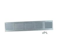 Steinberg14 Grille d'Aération Rectangulaire 500x100mm - Acier Galvanisé Grille de Ventilation en Métal - Registre d'évacuation d'air Avec Moustiquaire - Couvercle d'évent Interne pour Mur et Plafond