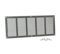 Steinberg14 Grille d'Aération Rectangulaire 500x200mm - Acier Galvanisé Grille de Ventilation en Métal - Registre d'évacuation d'air Avec Moustiquaire - Couvercle d'évent Interne pour Mur et Plafond