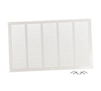 Steinberg14 Grille d'Aération Rectangulaire 500x300mm - Blanc Grille de Ventilation en Métal - Registre d'évacuation d'air Avec Moustiquaire - Couvercle d'évent Interne pour Mur et Plafond