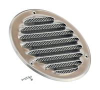 Steinberg14 Grille d'Aération Ronde 100mm - Aluminium avec Maille de Protection - Grilles de Ventilation - Registre d'évacuation d'air